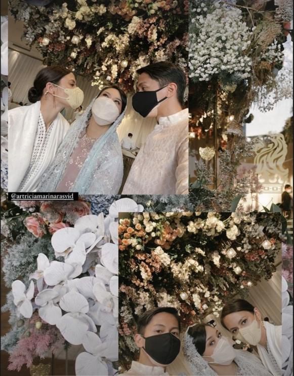 Gaya Pevita Pearce ke nikahan adik Arsyah (Instagram/@pevpearce)