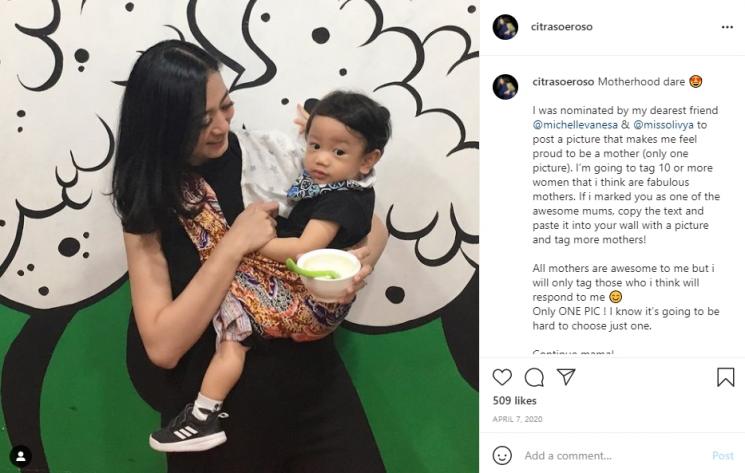 Citra Soeroso Berikan Pesan Terindah untuk Chiko Hakim. (Instagram/citrasoeroso)