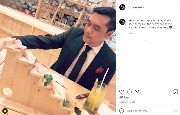 Citra Soeroso Berikan Pesan Terindah untuk Chiko Hakim. (Instagram/citrasoeroso)