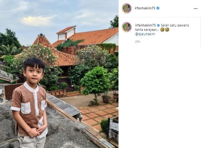 Anak Irfan Hakim, Djalu. (Instagram/@irfanhakim75)