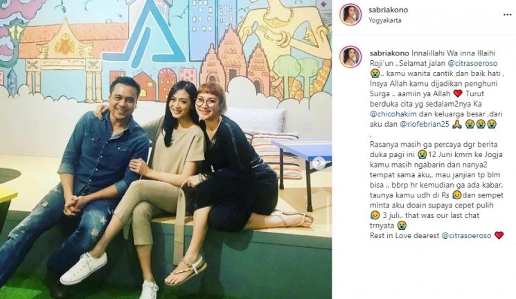 Sabria Kono dan Citra Soeroso (Instagram/@sabriakono)
