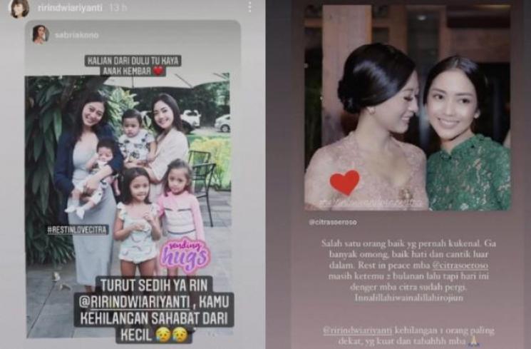 Ririn Dwi Ariyanti dan Citra Soeroso (Instagram/@ririndwiariyanti)