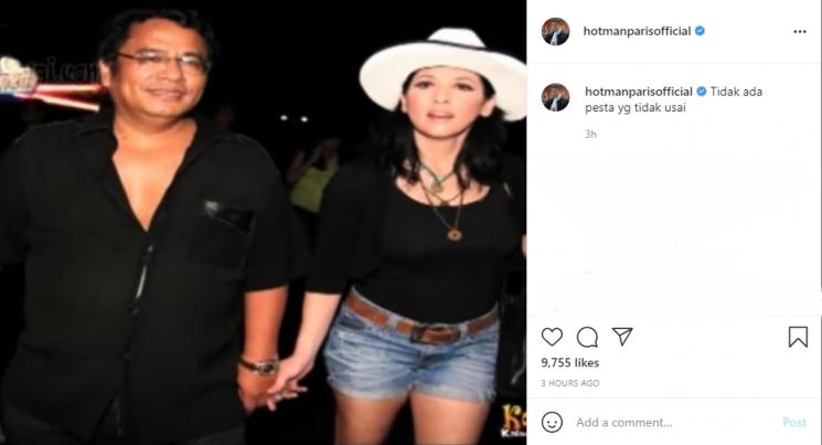 Hotman Paris unggah foto mesra dengan Meriam Bellina. (Instagram/hotmanparisofficial)