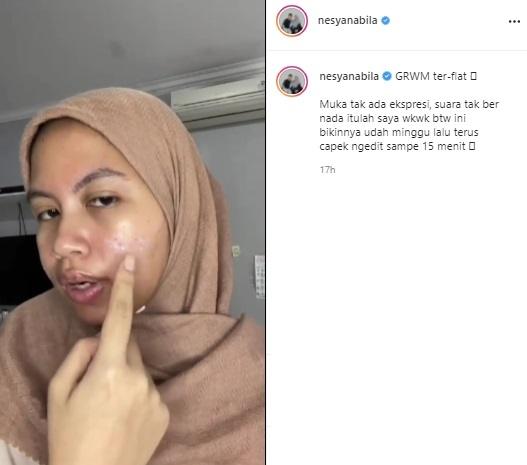 Potret Istri Ben Kasyafani,Nesya Nabila. (Instagram/neysanabila)
