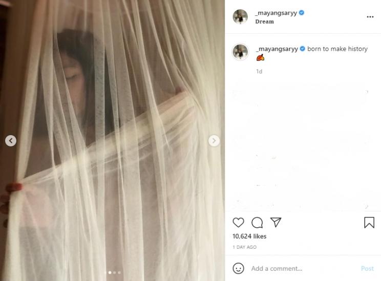 Potret Mayang Sary, mantan asisten Vanessa Angel bikin heboh. (Instagram/_mayangsaryy)