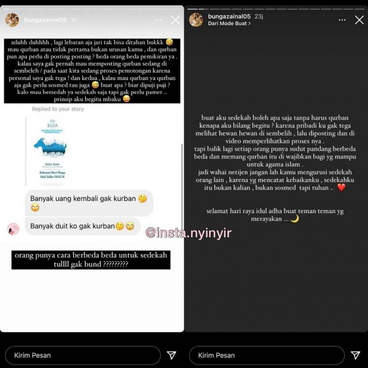 Bunga Zainal. (Instagram/@bungazainal05)