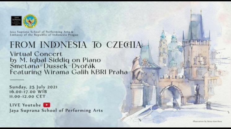 Muhammad Iqbal Siddiq siap menggelar sebuah virtual concert bertajuk From Indonesia to Czechia. (siaran pers)