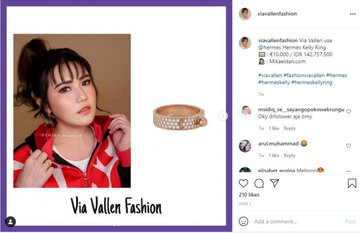 Koleksi Fashion Mahal Via Vallen. (Instagram/viavallenfashion)