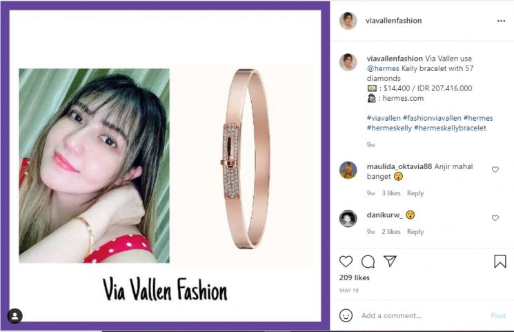 Koleksi Fashion Mahal Via Vallen. (Instagram/viavallenfashion)