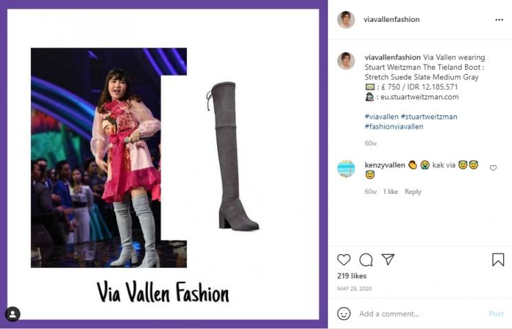 Koleksi Fashion Mahal Via Vallen. (Instagram/viavallenfashion)
