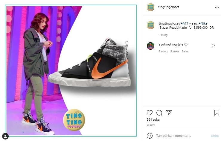 Outfit Ayu Ting Ting (Instagram.com)