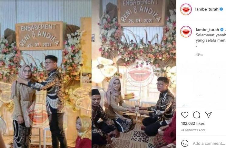 Andika Kangen Band tunangan. (Instagram/lambe_turah)