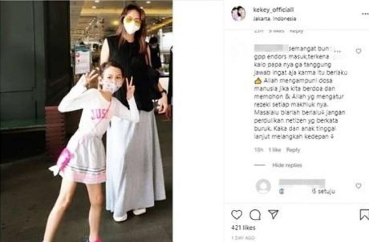 Kekey Anak Wenny Ariani. (Instagram)
