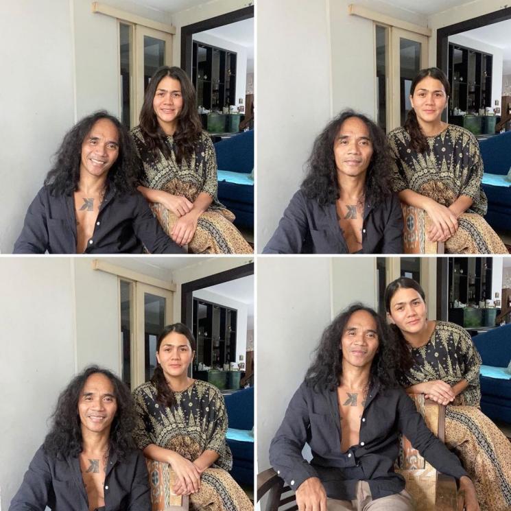 Momen Mesra Kaka Slank dan Istri. (Instagram/nastachaule)