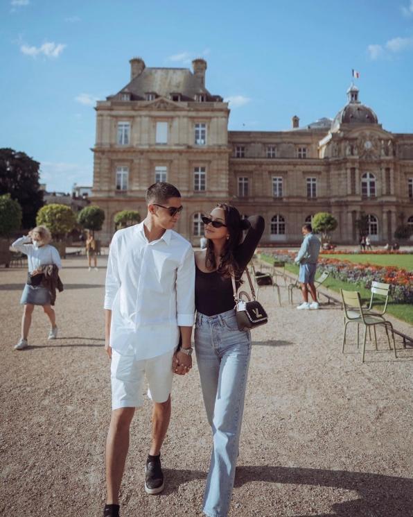 Potret Kencan Al Ghazali di Paris. (Instagram/alyssadaguise)