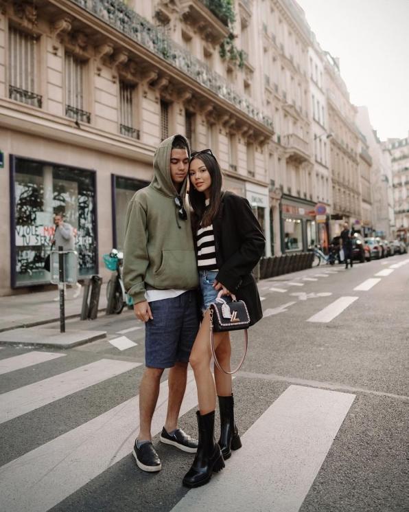 Potret Kencan Al Ghazali di Paris. (Instagram/alyssadaguise)