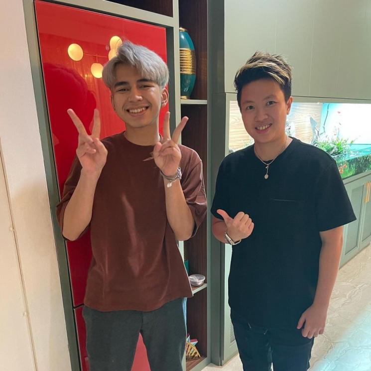 Dimas Ahmad warnai rambut. (Instagram/@dimas_baam)