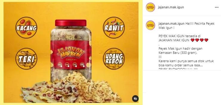Makanan Ringan yang Lagi Booming Punya Artis. (Instagram)