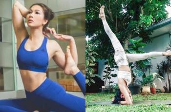 10 Gaya Seleb saat Yoga, Bertubuh Lentur Pamer Body Goals