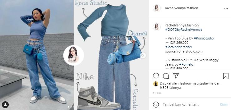 Fashion Rachel Vennya (Instagram.com)