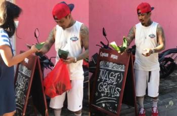 Jerinx SID Bagi-bagi Nasi, Sikapnya sampai Bikin Para Lelaki Mau Beri Pelukan