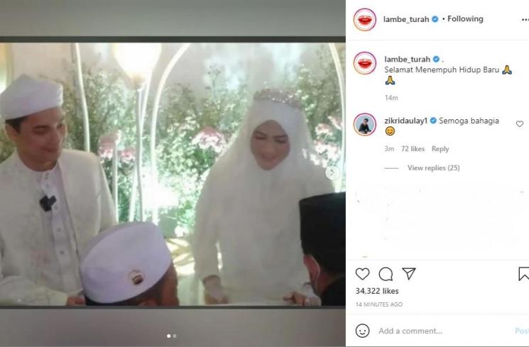 Alvin Faiz dan Henny Rahman dikabarkan menikah. (Instagram/lambe_turah)