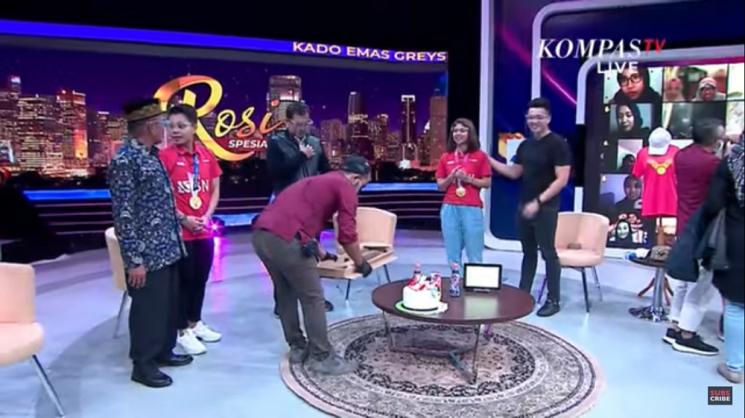 Momen manis perbincangan Greysia Polii dan Felix Djimin bikin baper. (YouTube/KOMPASTV)