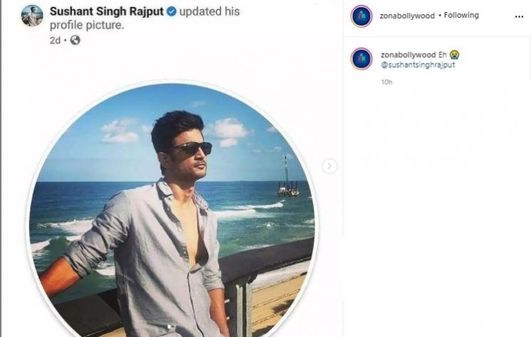 Akun Facebook Sushant Singh Rajput ganti foto profil. (Instagram/@zonabollywood)