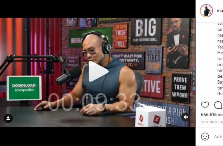 Deddy Corbuzier hampir meninggal dunia. (Instagram/mastercorbuzier)