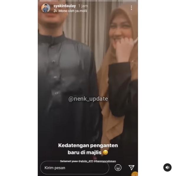 Henny Rahman dan Alvin Faiz bertemu Syakir Daulay. (Instagram/syakirdaulay/nenk_update)