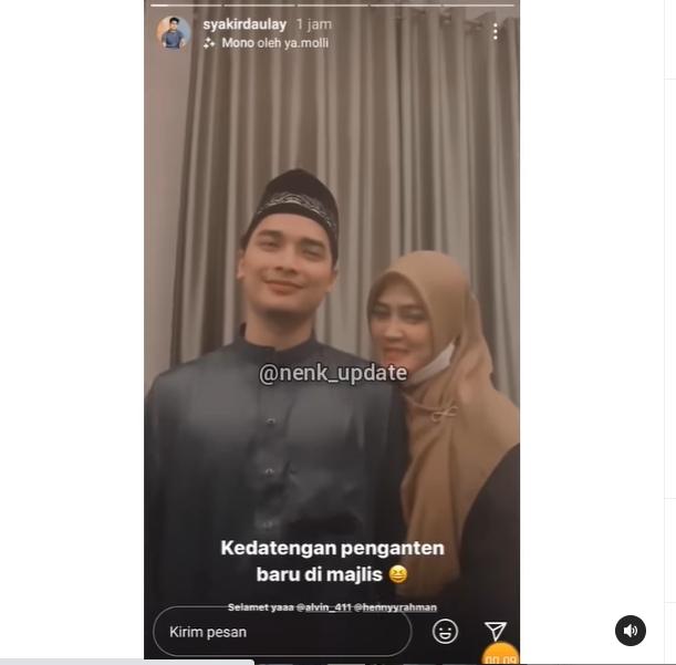 Henny Rahman dan Alvin Faiz bertemu Syakir Daulay. (Instagram/syakirdaulay/nenk_update)