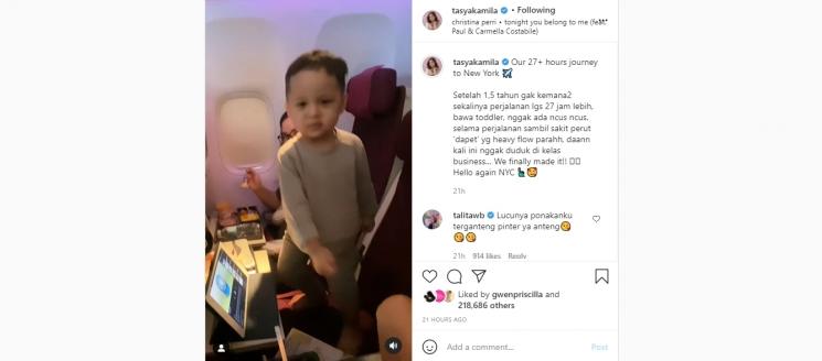 Momen Tasya Kamila ke New York (Instagram/@tasyakamila)