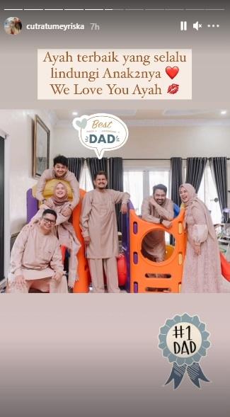 Foto kenangan ayah Cut Meyriska. (Instagram/@cutratumeyriska)