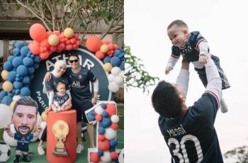 Tema Sepak Bola, 10 Potret Ulang Tahun Anak Citra Kirana dan Rezky Aditya Gemes Abis
