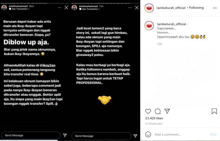 Arief Muhammad kesal ada artis yang main ikoy-ikoyan settingan. (Instagram/ariefmuhammad)