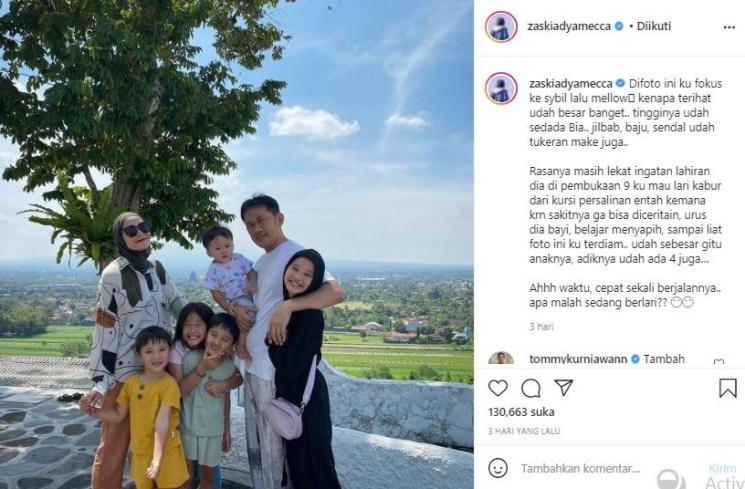 Keluarga Zaskia Adya Mecca (instagram.com)