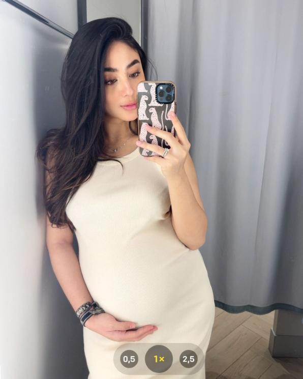 Baby bump Margin Wieheerm (Instagram/@marginw) 