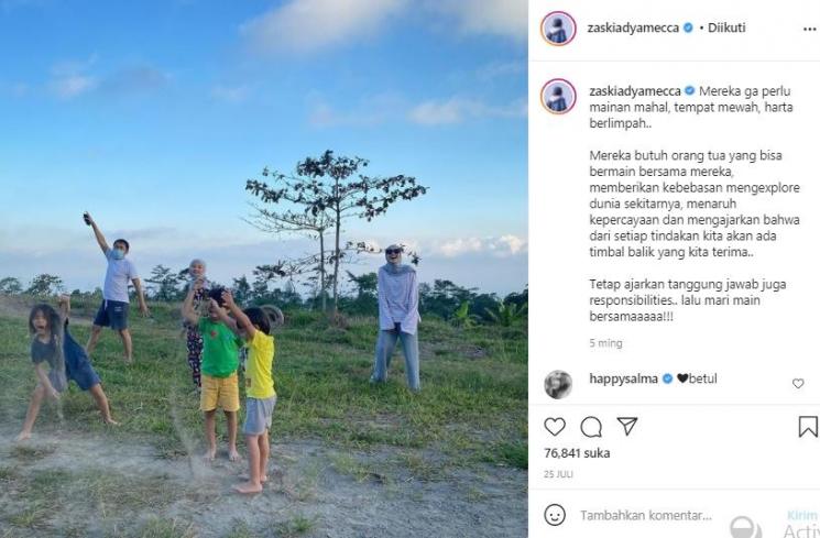 Keluarga Zaskia Adya Mecca (instagram.com)