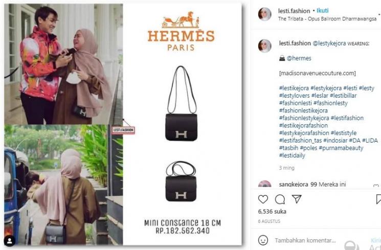 5 Koleksi Tas Hermes Lesty Kejora, Penasaran yang Termahal?