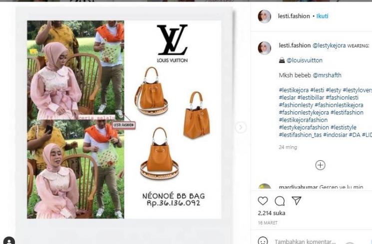 Koleksi tas Lesti Kejora (instagram.com/lesti.fashion)