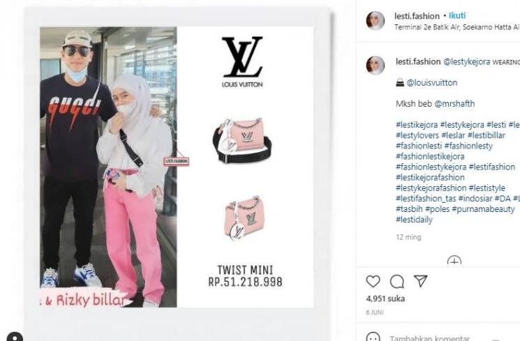 Koleksi tas Lesti Kejora (instagram.com/lesti.fashion)