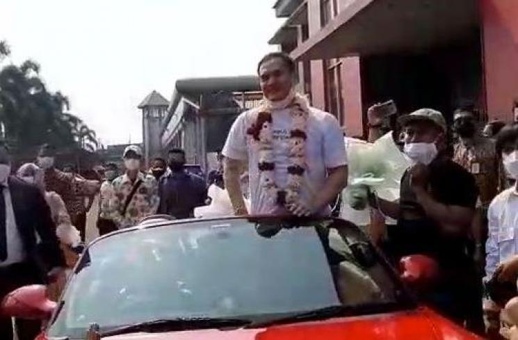 Saipul Jamil bebas. [MataMata.com/Yuliani]
