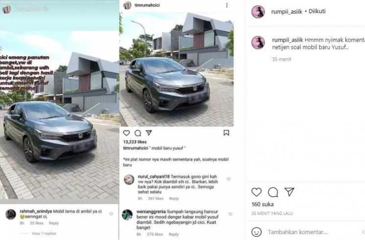 Mobil baru Larissa Chou (instagram.com)