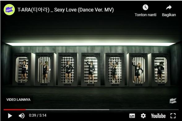 Dance version dari Sexy Love - T-ara (YouTube)