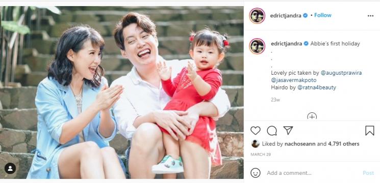 Potret Edric Tjandra Momong Anak (Instagram/@edrictjandra)
