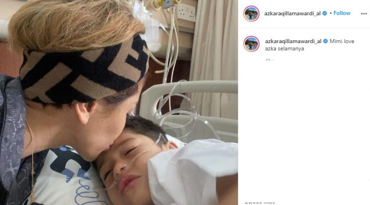 Potret Azka Anak Nikita Mirzani (Instagram/@azkaraqillamawardi_al) 