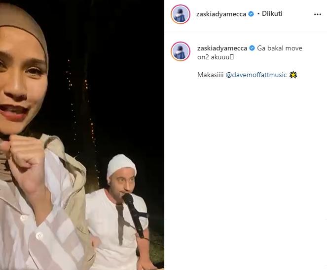 Zaskia Adya Mecca dan Dave The Moffats (Instagram/@zaskiadyamecca)