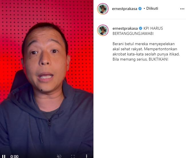 Ernest Prakasa (Instagram/@ernestprakasa)