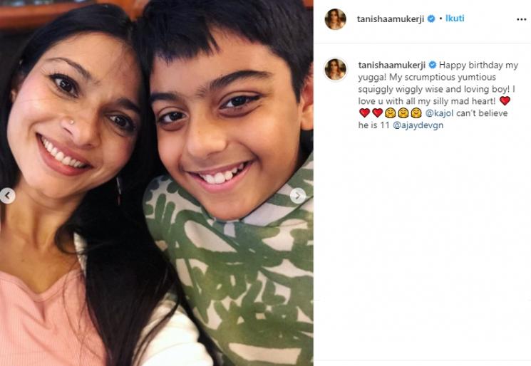 Potret ganteng putra Kajol (Instagram/@tanishaamukerji)