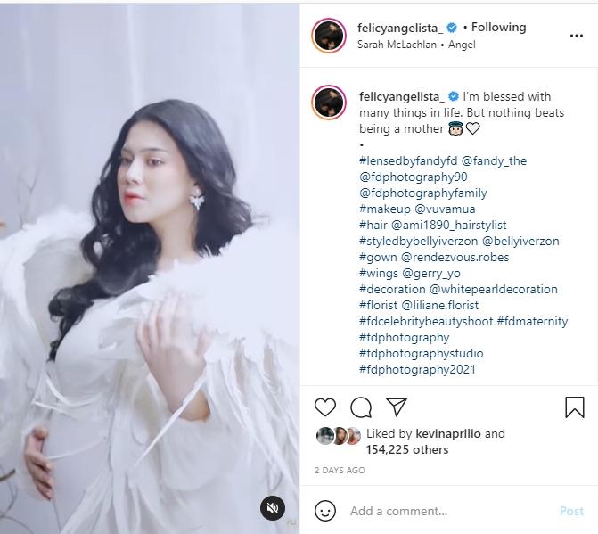 Potret Maternity Felicya Angelista Serba Putih (Instagram/fdphotography90)